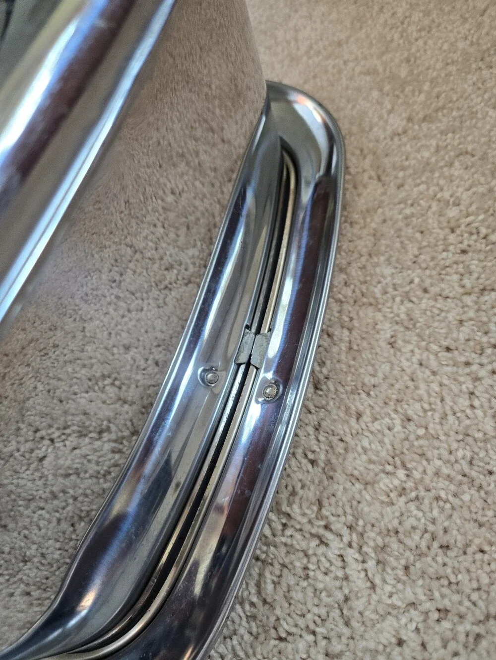 Vintage Lincoln Beautyware Cake Carrier Mid Century Chrome Cake Saver